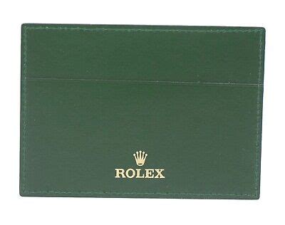 rolex 4119209.34|Genuine ROLEX 4119209.34 Green Leather Card Holder .